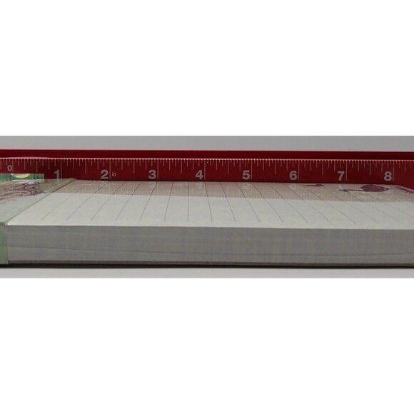 Punch Studio Jeweled Green Paisley S Monogram Goose Butterfly Magnetic Notepad - Picture 7 of 8